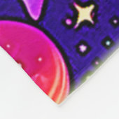 Flowy Neons: planeten en sterren Fleece Deken (Hoek)