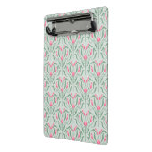 Flowy Roze Knop Mini Klembord (Angled2)