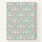 Flowy Roze Knop Spiraal Notebook Notitieboek (Achterkant)