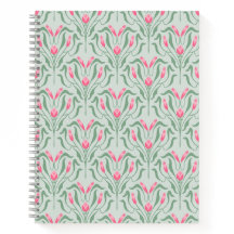 Flowy Roze Knop Spiraal Notebook