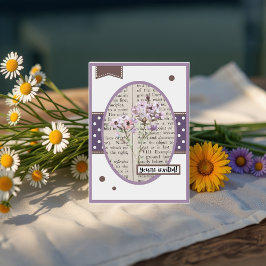  Flox Details op de achterkant Verjaardag Kaart