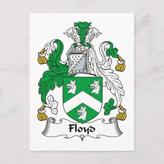 Floyd Family Crest Briefkaart (Voorkant)