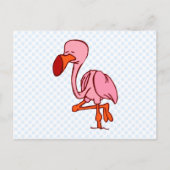 Floyd Flamingo Briefkaart (Voorkant)