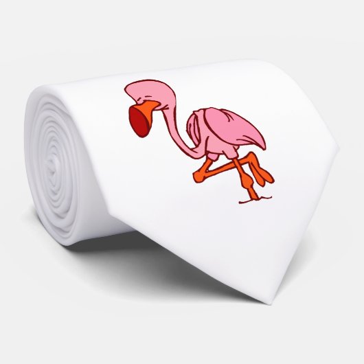 Floyd Flamingo Stropdas (Opgerold)