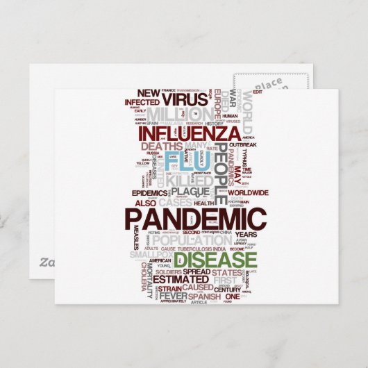 Flu Briefkaart (Voorkant / Achterkant)