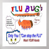 Flu Bugs en U Poster (Voorkant)