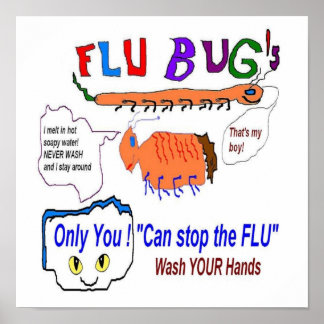 Flu Bugs en U Poster