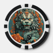 Flu Leeuw van Wijsheid Poker Chip (Voorkant)