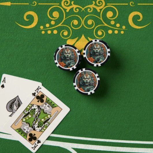 Flu Leeuw van Wijsheid Poker Chip
