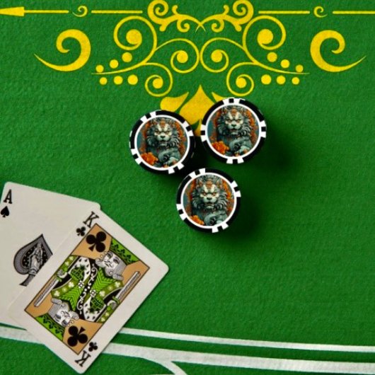 Flu Leeuw van Wijsheid Poker Chip