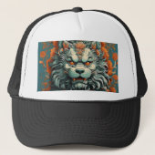 Flu Leeuw van Wijsheid Trucker Pet (Voorkant)