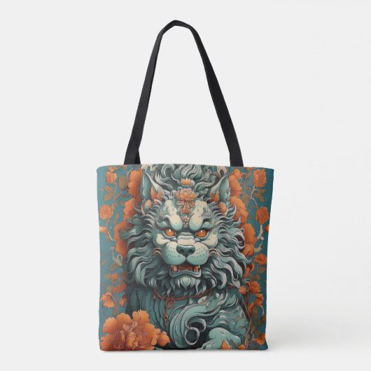 Flu Lion of Wisdom Tote Bag (Achterkant)