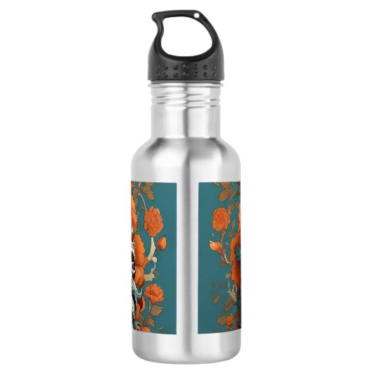 Flu Lion of Wisdom  Waterfles (Achterkant)