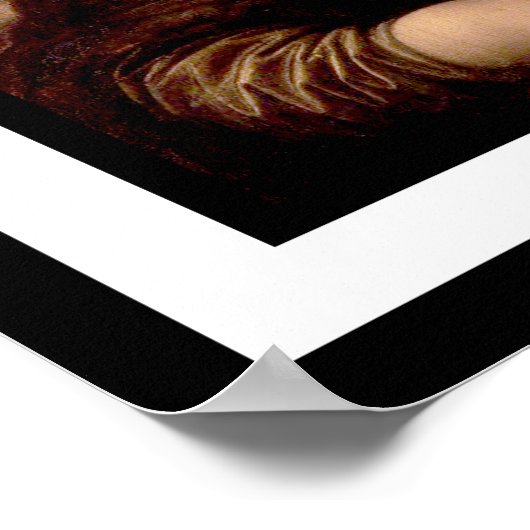 Flu Season Mona Lisa met Masker en Faux Lijst Poster (Hoek)