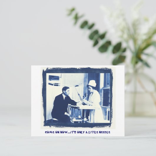 Flu Shots Briefkaart (Staand voorkant)