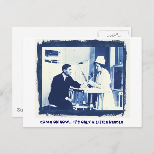 Flu Shots Briefkaart (Voorkant / Achterkant)