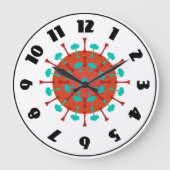 Flu-virusklok Grote Klok (Voorkant)