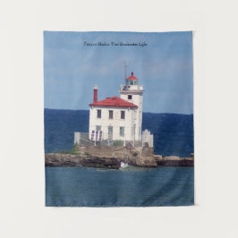 Fluchthaven Harbour West Breakwater Light tapestry Wandkleed