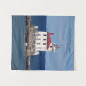 Fluchthaven Harbour West Breakwater Light tapestry Wandkleed (Voorkant (horizontaal))