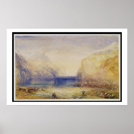 Fluelen: Morning (op weg naar het meer) 1845 ( Poster (Voorkant)