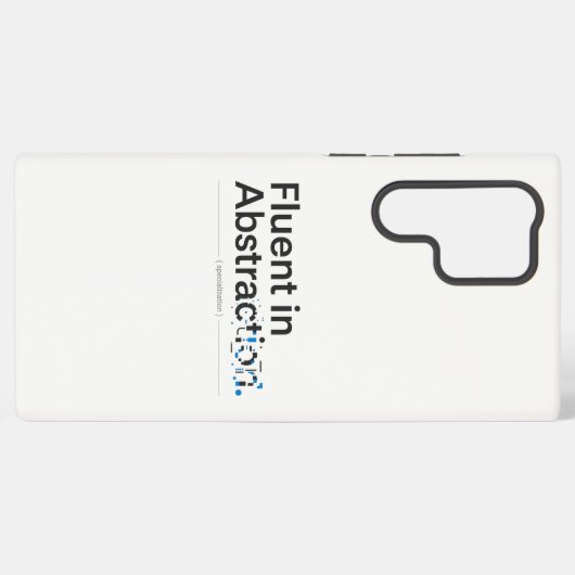 Fluent in Abstraction Minimalist Tech Case Samsung Galaxy Hoesje (Achterkant horizontaal)