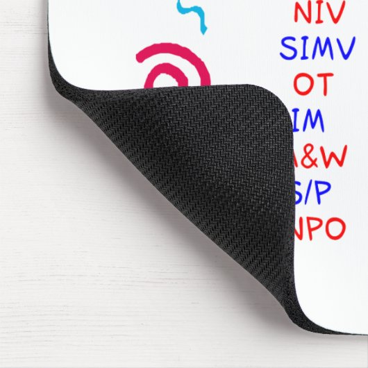 Fluent in afkortingen muismat (Hoek)