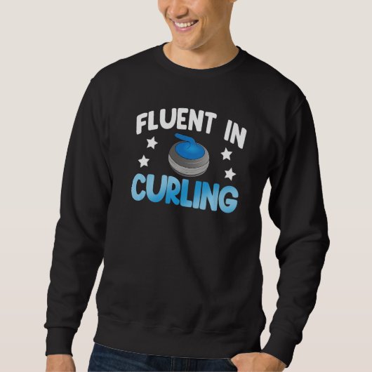 Fluent In Curling  Women World's Greatest Curling  Trui (Voorkant)