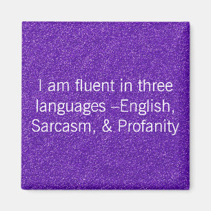 Fluent in drie talen magneet