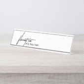 Fluent in Eye Rolling - Een Sarcastisch Bureau Naambordje (Voorkant)