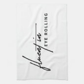 Fluent in Eye Rolling - Een Sarcastisch Theedoek (Verticaal)