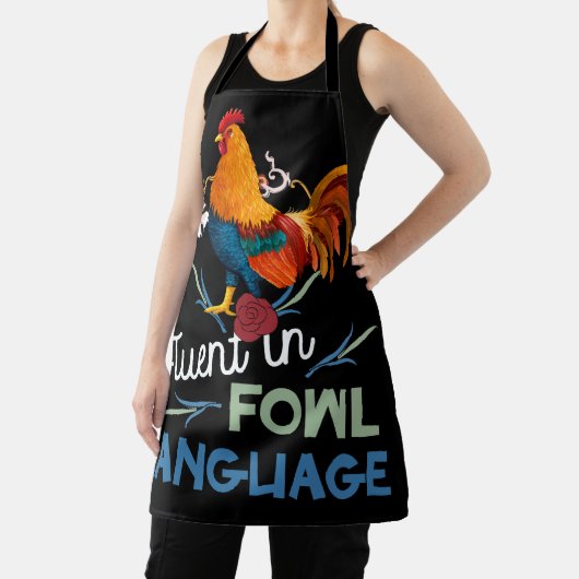Fluent in Fowl Language Funny Novelty Crazy Chicke Schort (Insitu)