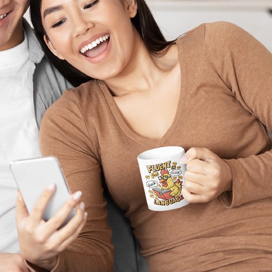 Fluent in Fowl Taal Kippen Gids Koffiemok