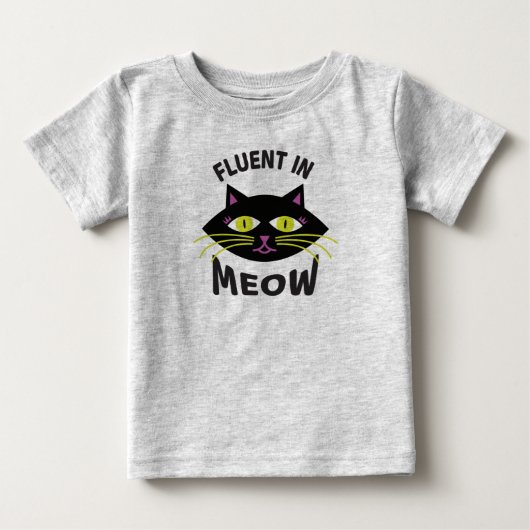 Fluent in het T-shirt van Meow Toddler (Voorkant)