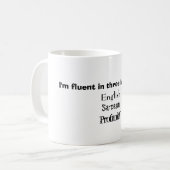 Fluent in Mok met drie talen (Voorkant links)