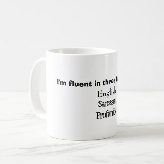 Fluent in Mok met drie talen (Voorkant links)