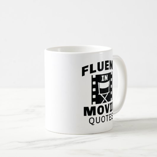 Fluent in Movie Quottes Koffiemok (Voorkant rechts)