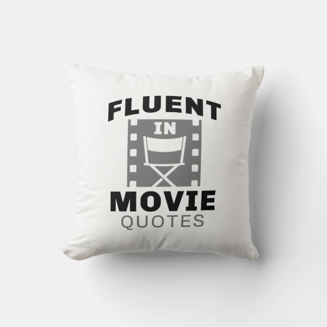 Fluent in Movie Quottes Kussen (Voorkant)