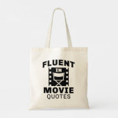 Fluent in Movie Quottes Tote Bag (Achterkant)