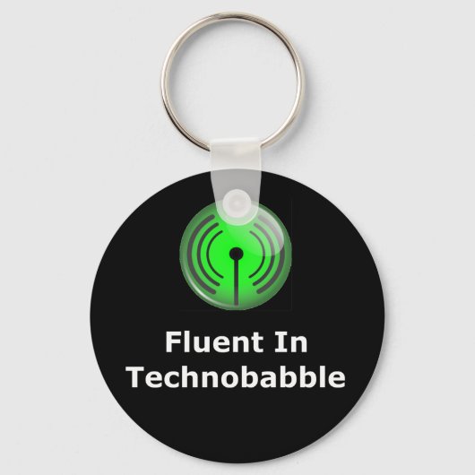 Fluent in Technobabble Sleutelhanger (Voorkant)