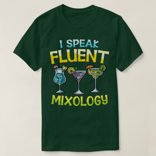 Fluent mixology t-shirt (Design voorkant)