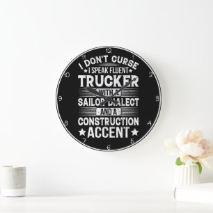 Fluent Trucker dialect humoristisch Grote Klok