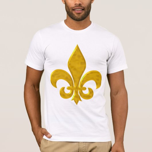 Fluer De Lis Hammered Gold T-shirt (Voorkant)