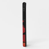 Fluers de Pavot Rouge sur Noir Case-Mate iPhone Case (Achterkant/links)