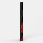 Fluers de Pavot Rouge sur Noir Case-Mate iPhone Case (Achterkant/rechts)