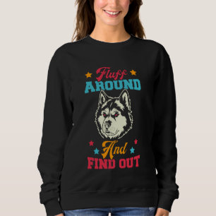 Fluff Alaskan Malamute Husky Dog Face Mom Mama Dad Trui