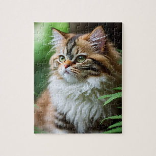 Fluff en knuffels: de mollige Perzische kat Legpuzzel