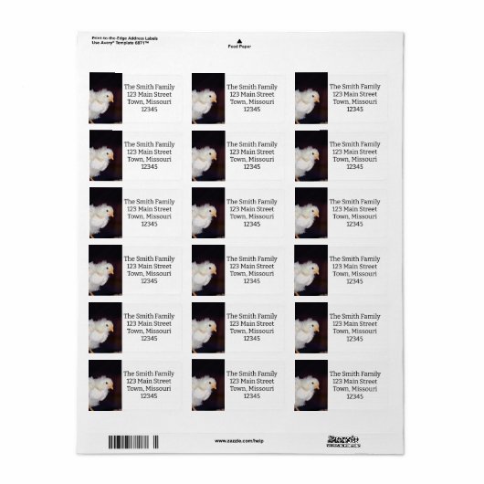 Fluff Etiket (Full Sheet)