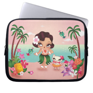 Fluff Hula Lulu-laptophoes Laptop Sleeve