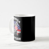 Fluff Ja Patriottisch Amerikaans 4 juli G Koffiemok (Voorkant links)