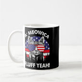 Fluff Ja Patriottisch Amerikaans 4 juli G Koffiemok (Links)